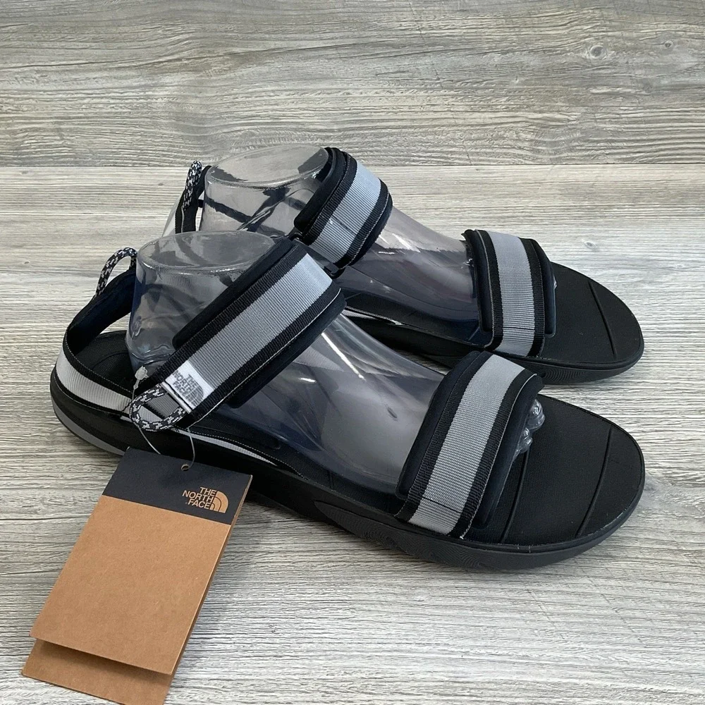 The North Face Mens Skeena Sport Black/Grey Outdoor Sports Sandals Size 13 NEW